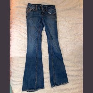 American Eagle bell bottom jeans - super stretch size 0